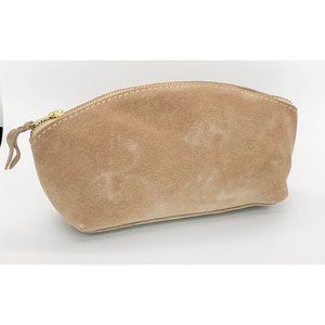Portland Leather Goods Eclipse Makeup Bag Suede New NWOT